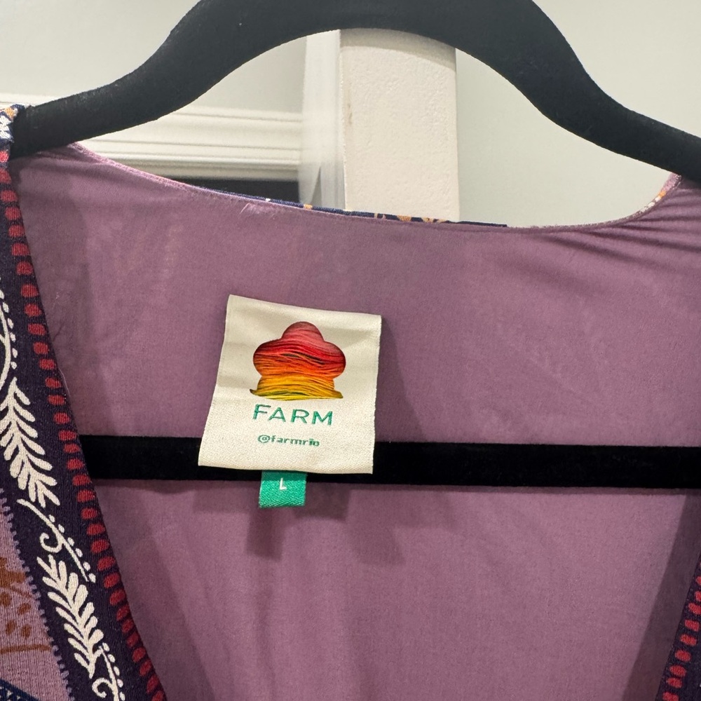 FARM Rio Multicolor Leaf Print Mini Dress - Picture 4 of 4